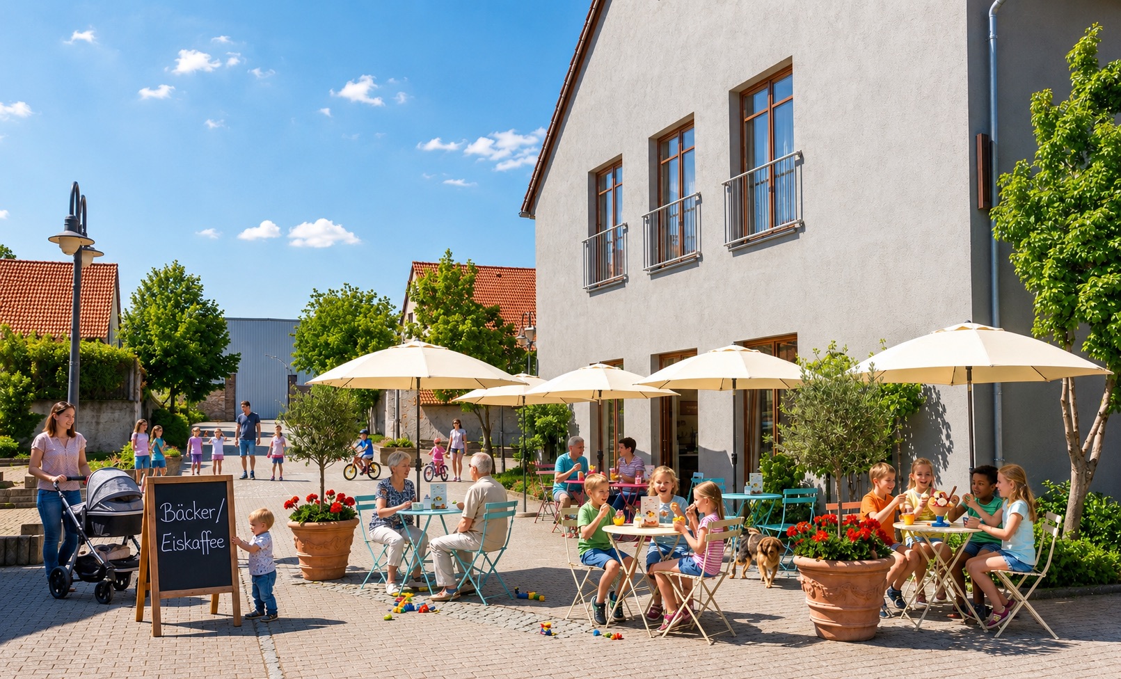 Apfelhof Dohna – Außenansicht des Hofes