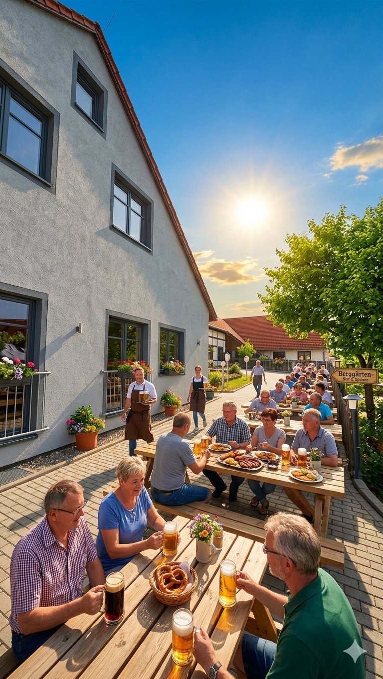 Biergarten und Terrasse am Apfelhof Dohna